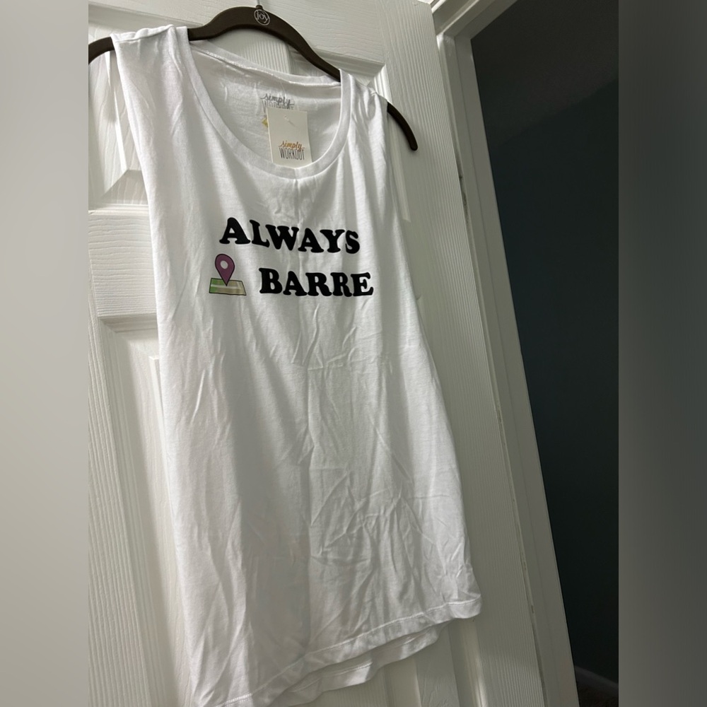 Simply Workout barre tank, size L